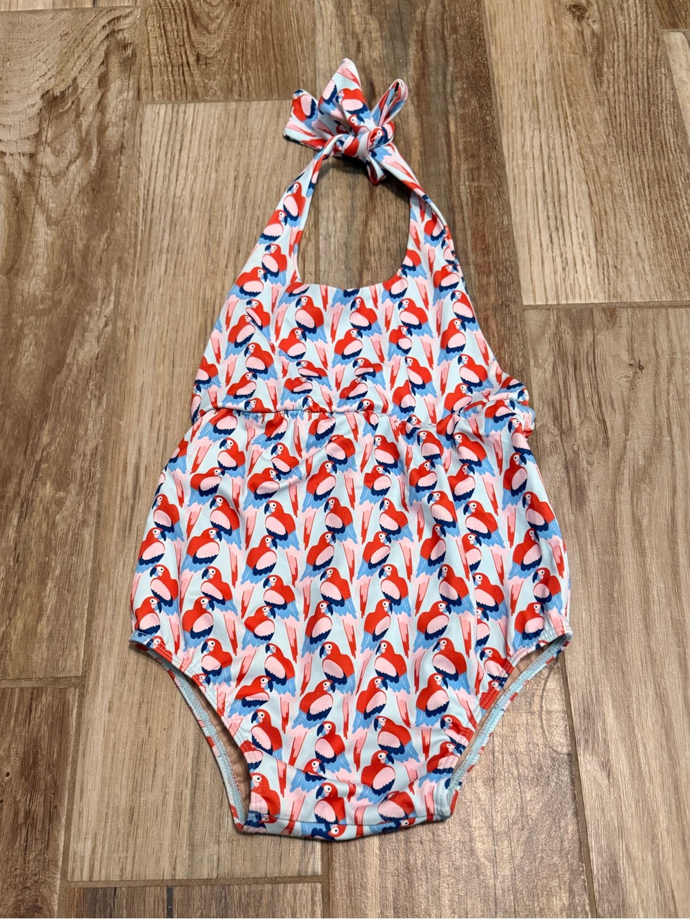 Kortni Jeane Parrots Floral Romper Swimsuit